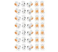 Buhdjfnke 35 minifiguras de vaca de resina de vaca, animales en miniatura, para jardín de hadas, paisaje de en miniatura, manualidades, fácil instalación