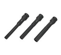Buhdjfnke 3pcs 1/2 Drive Hexagonal Socket Head Square Loch Impact Wrach Adapter Spannner Convertidor 8/10/12 mm para herramientas neumáticas