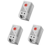 Buhdjfnke 3X Termostato MecáNico, KTO011 0-60Celsius Interruptor Controlador de Temperatura Compacto Ajustable Normalmente Cerrado (C), Rojo