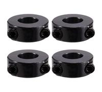 Buhdjfnke 4 Piezas de Collares de Eje de Doble División, Estilo de Tornillo de Fijación de Óxido, Diámetro Interior del Collar del Eje de Tornillo de Fijación Doble División 20 X 40 X 15 mm