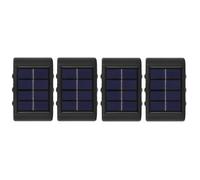 Buhdjfnke 4 Piezas Lámpara de Pared Solar Luz con Energía Solar Impermeable para Exteriores Iluminar hacia Arriba y hacia Abajo Decoración del Jardín del Hogar Luces Solares,C