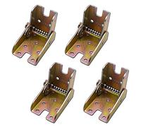 Buhdjfnke 4Pcs Patas de Mesa Plegables Soportes de Apoyo de Cama Muebles Plegables Patas de Bloqueo de 2,4 Pulgadas de con Resortes