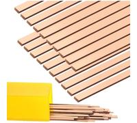 Buhdjfnke 50 Varillas Soldadura Fuerte, Varillas Soldadura Industrial, Varilla Soldadura Aluminio Bajo Punto Fusión para Sistemas HVAC, Refrigeradores y Aire Acondicionado.