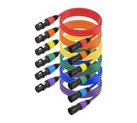 Buhdjfnke 6 Paquetes de Cables XLR Cable de Micrófono XLR Macho A Hembra Balanceado de 3 Pines de 3,2 Pies