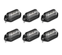 Buhdjfnke 6X Luz de Matrícula LED Luz de Matrícula Resistente Al Agua para Remolques, Vehículos Recreativos, Camiones, Barcos