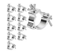 Buhdjfnke Abrazadera de Aleación de Aluminio para Luz de DJ de 2", 10 Abrazaderas de Iluminación de Armazón para Iluminación de Escenario, Luces PAR, Focos, Luces de Cabeza Móvil