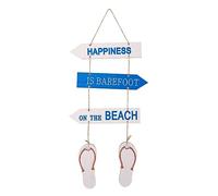 Buhdjfnke Alfabeto Inglés, Colgante de Madera Cartel Playa y Placa Placa Mini Decoración del Hogar Decoración del Hogar de Verano