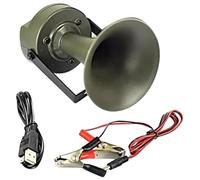 Buhdjfnke Altavoz para exteriores, reproductor MP3, 35 W, 125 dB, sistema de sonido con temporizador, 182 sonidos de pájaros, pantalla LCD, máquina de animales del desierto