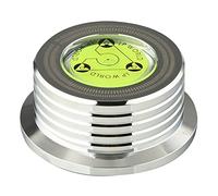 Buhdjfnke Aluminio Disco de Vinilo Peso HiFi 50HZ LP Disco Estabilizador Giradiscos Vinilo Aluminio AleacióN Peso Abrazadera Plata