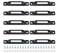 Buhdjfnke Anclajes Individuales de una Sola Ranura para Correas de Amarre E-Track para Remolques y Camionetas como Puntos de Anclaje de Amarre.