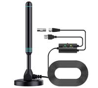 Buhdjfnke Antena de TV Digital de Alta Definición de Columna Amplificador Universal para Interiores y Exteriores con Interruptor Antena de TV UHF Ajustable