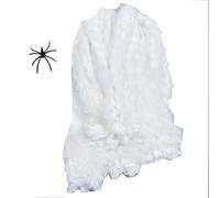 Buhdjfnke Araña Artificial Araña Artificial Elástica Telaraña Halloween Decoración de Terror Interior Accesorios