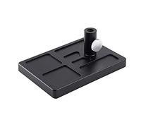 Buhdjfnke Base de Pedestal para Moscas para Abrazadera de Atado Moscas Vise Herramientas de Atado Moscas Soporte Organizador de Materiales Se Adapta a la MayoríA de PortáTiles de Viaje