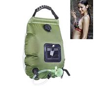 Buhdjfnke Bolsa de agua para camping al aire libre de 20 litros, para camping, montañismo, bolsa de ducha solar, portátil, exterior, baño, bolsa de almacenamiento de agua, no tóxica, protección del