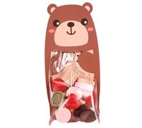 Buhdjfnke Bolsa de Dulces Animales, Bolsa de Regalo, Bolsa de Galletas para Bocadillos de León y Conejo, Decoración para Fiesta de Cumpleaños de Jungla, Baby Shower D