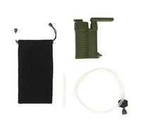 Buhdjfnke Bomba de filtro de agua portátil para exteriores, flujo alto, peso ligero, ideal para la prevención de crisis migratorias de supervivencia, juego de filtros de agua exteriores al aire libre