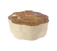 Buhdjfnke Caja de almacenamiento multiusos de doble capa para aperitivos, almacenamiento de frutas secas chinas, mesa de café, caja de caramelos de alta calidad, A