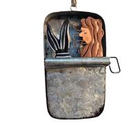 Buhdjfnke Caja de sardinas, adorno colgante caprichoso, una pequeña pieza peculiar, adorno de pesca divertido, lata de sardinas, conservas de pescado, mariscos, duradero, D