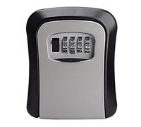 Buhdjfnke Caja de Seguridad con Llave para Pared, Cerradura con Contraseña Digital, Caja de Seguridad para Llaves de Oficina, Caja de Almacenamiento Secreta