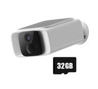 Buhdjfnke Cámara Solar 4G Tuya 1080P 32G para Exteriores, Vigilancia con Detección PIR, Visión A Color, Batería Integrada, Seguridad para el Hogar.