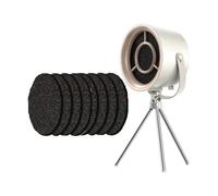 Buhdjfnke Campana Extractora de Sobremesa con USB, Extractor Portátil, Extractor de Cocina Pequeño, Barbacoa, Campana Extractora de Gran Succión, Color Lechoso