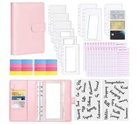 Buhdjfnke Carpeta de Presupuesto de 45 Piezas con Sobres con Cremallera, para Tarjeta de CupóN de Facturas en Efectivo, Planificador de Presupuesto para Ahorrar Dinero, Sobres de Efectivos D