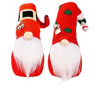 Buhdjfnke Casa de Navidad enana Nórdica Gnom Land Peluche Muñeca Sin Cara Gnom Navidad Joyería Santa Gnom Rudolph B