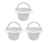 Buhdjfnke Cesta de Repuesto para Skimmer de Piscina con Asa, Paquete de 3, Cestas para Skimmer A Través de la Pared para Piscina sobre el Suelo