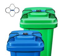 Buhdjfnke Cierres para Tapa de de Basura para Animales. el con Cordón Elástico Que Osos, Mapaches y Perros Entren en la Basura.