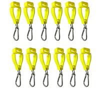 Buhdjfnke Clips para guantes de trabajo con mosquetones de metal para trabajos de guardia (amarillo)