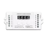 Buhdjfnke Controlador de Tira de Luz LED RGBW Decodificador DMX512 de 4 Canales para Consola. Controlador de Atenuación de Iluminación Decorativa. DC9V-24V para Espectáculos de Luces.