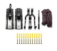 Buhdjfnke de Elevación de Bicicletas para Techo de Garaje: Almacenamiento de Poleas con Colgadores para Bicicletas, Soporte Eficiente Que Ahorra Espacio para Bicicletas