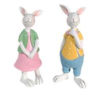 Buhdjfnke Decoración de Animales Lindos de Pascua, Figura de Animal de Resina para el Hogar Rural, Adornos de Escritorio