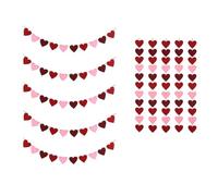 Buhdjfnke Decoraciones de San Valentín en forma de corazón en forma de corazón Decoración y cintas de amor de