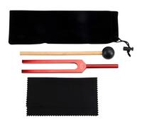 Buhdjfnke Dipasón de 432 Hz para Terapia Curativa con Sonido y Yoga Diapasón de Aleación de Aluminio de 423 Hz Rojo