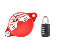 Buhdjfnke Dispositivo de Bloqueo de Válvula Compuerta con Bloqueo Codificado Adecuado para Manijas Válvula Compuerta de 1 A 2-1/2 Bloqueo de Válvula de Compuerta Cerradura de Grifo de Agua