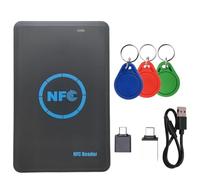 Buhdjfnke Duplicador de Chip Inteligente RFID de 5 Frecuencias + Lector/Copiadora NFC con 3xUID HID 125K/IC/ID 13.56M 125K Token Writer Clone