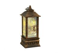 Buhdjfnke Eid Mubarak Adornos de Linterna LED Linterna de Ramadán Iluminación de Luz Decoraciones para el Hogar Regalos de Fiesta del Festival de Ramadán,A