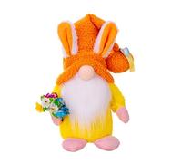 Buhdjfnke Enano de Pascua regalo de enano decoración interior para el hogar, naranja, 1 unidad