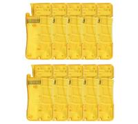 Buhdjfnke Enhebrador automático de agujas para coser a mano, enhebrador de aguja simple, fácil de usar, herramienta de enhebrador de agujas, amarillo, 10 unidades