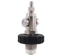 Buhdjfnke EstacióN de Llenado de Tanque de Acero Inoxidable PCP, VáLvula DIN de 300 Bar con Ajuste RáPido, Color Negro