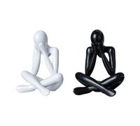 Buhdjfnke Estatua Abstracta Nórdica Figura Abstracta Escultura Pequeños Adornos Mini Arte Moderno Decoración de Escritorio D