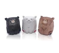 Buhdjfnke Estatua de Escritorio con DecoracióN de Oso Hecha una Mano, DecoracióN para el Hogar, Regalos para Maestros, Colegas y Amigos