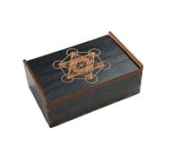 Buhdjfnke - Estuche para tarjetas de tarot, caja vintage con forma de caja pequeña multifuncional para accesorios de tarjetas de tarot E