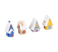 Buhdjfnke Figuras en Miniatura NavideñAs, Mini Adornos NavideñOs para DecoracióN de la Casa de Nieve, Decoraciones NavideñAs para el JardíN de Hadas de la Casa de MuñEcas