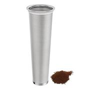 Buhdjfnke Filtro de Café Frío para Jarra MasonJar de Vidrio de 64 Oz - Fina, Filtro de Acero Inoxidable 304 con Anillo de Sellado