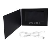 Buhdjfnke Folleto de Vídeo de 7 Pulgadas con Tapa, Pantalla IPS, 256 MB de Memoria y 5 Botones.