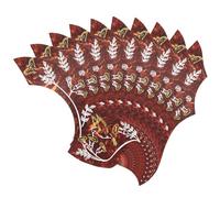 Buhdjfnke Golpeador de guitarra acústica con impresión universal para guitarra folk, placa resistente a los arañazos, color rojo oscuro