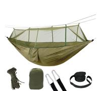 Buhdjfnke Hamaca de Camping con Red Hamaca de 2 Personas con Diseño de de Red Imprescindible para Excursionismo Al Aire Libre Senderismo Playa Patio