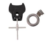 Buhdjfnke Herramienta de Extracción de Cojinetes de Carrete, Extractor de Pasadores Cojinete de Carrete, Dispositivo de Pesca de Desmontaje Carrete de Aleación de Aluminio, Color Negro